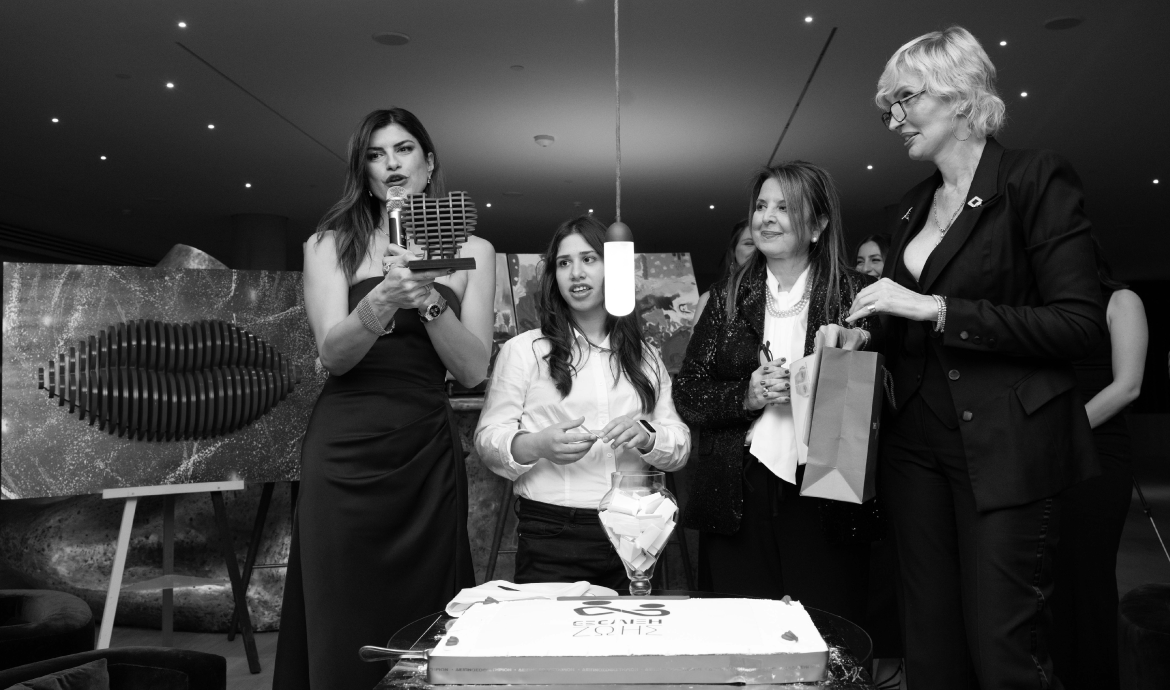 Dimitra Kalantoni, the Managing Director of Octopus, attending a lifestyle event.